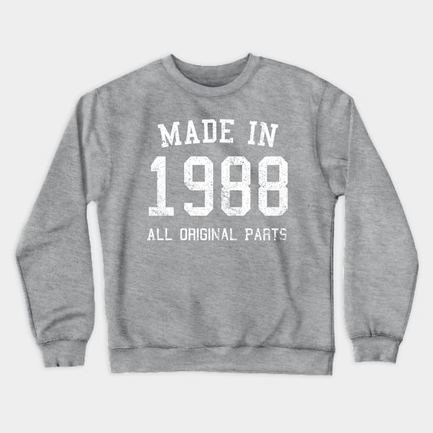 1988 Birthday Crewneck Sweatshirt by SpottydoggCreatives